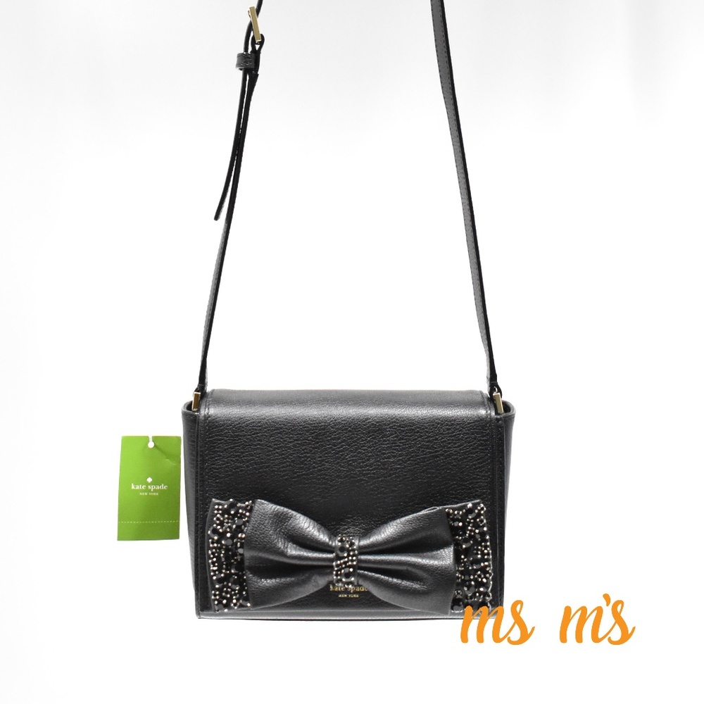 NWT kate spade black Bow crossbody - Picture 2 of 6
